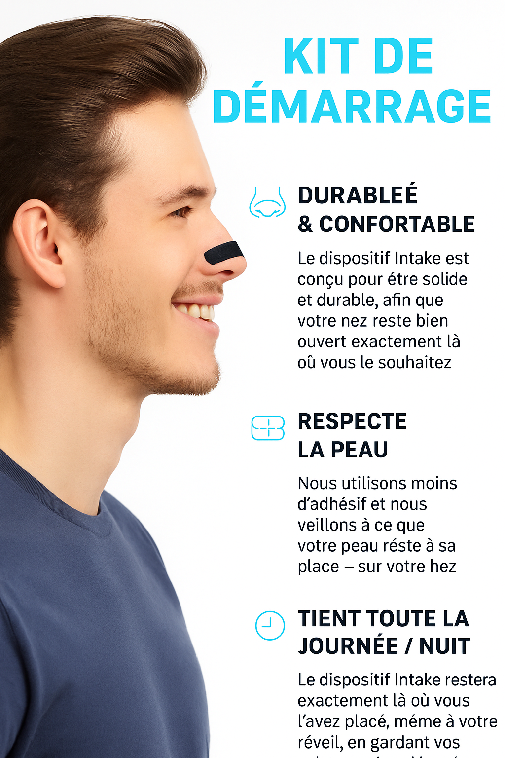 Dispositif Nasal Respiration Libre – Kit de Démarrage